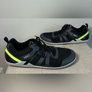 Xero Shoes Prio Neo Men’s Size 12 Barefoot Running Shoes Black Gray Green